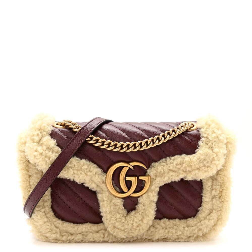 Gucci Azalea Calfskin Wool Matelasse #310270G12B